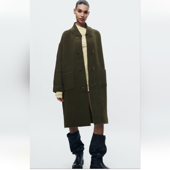 BNWT! Zara knit coat - Picture 3 of 11